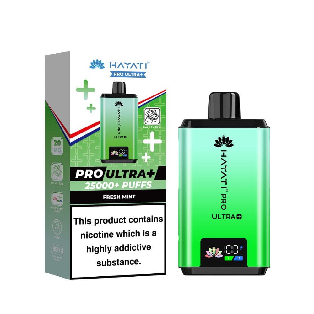  Fresh Mint Hayati Pro Ultra Plus 25k Prefilled Vape Kit