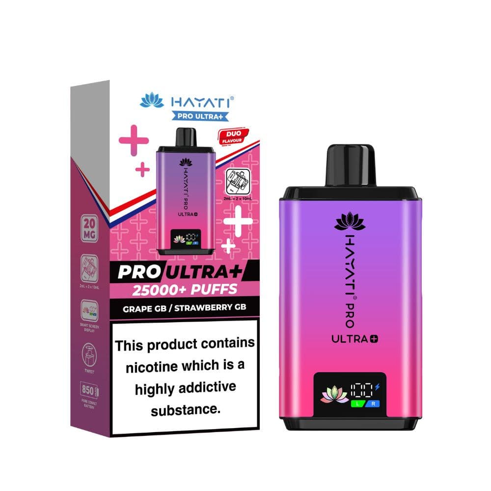  Grape GB/ Strawberry GB Hayati Pro Ultra Plus 25k Prefilled Vape Kit