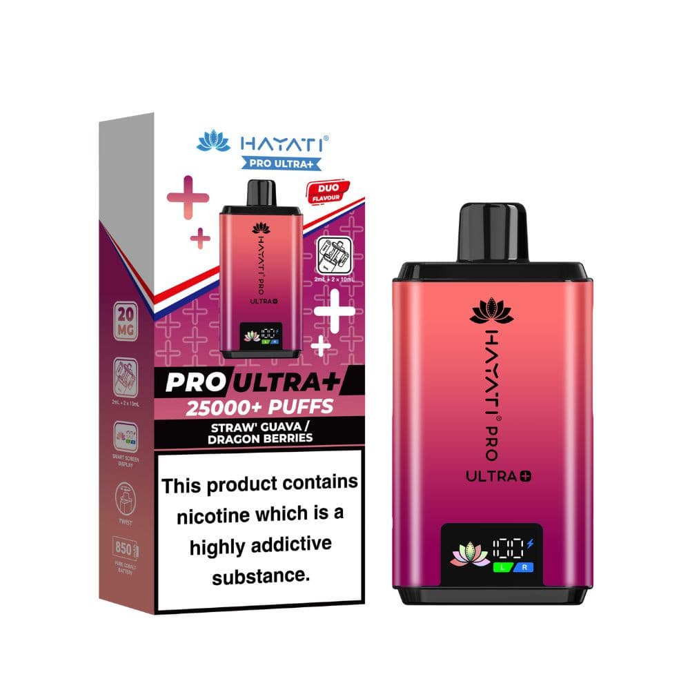  Strawberry Guava / Dragon Berries Hayati Pro Ultra Plus 25k Prefilled Vape Kit