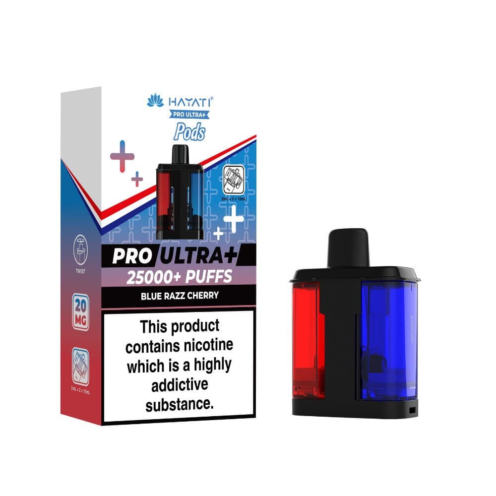  Blue Razz Cherry Hayati Pro Ultra Plus 25K Pods