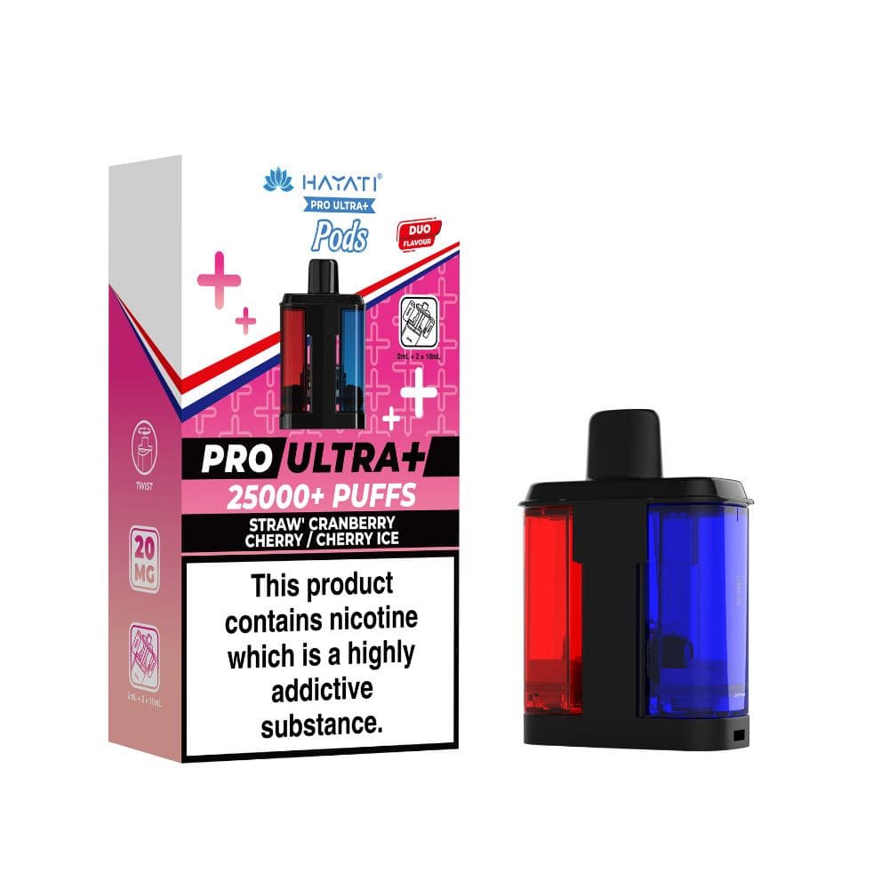  Strawberry Cranberry Cherry / Cherry Ice Hayati Pro Ultra Plus 25K Pods