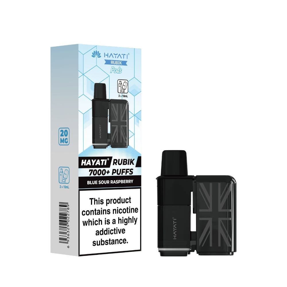  Blue Sour Raspberry Hayati Rubik 7000 Pods