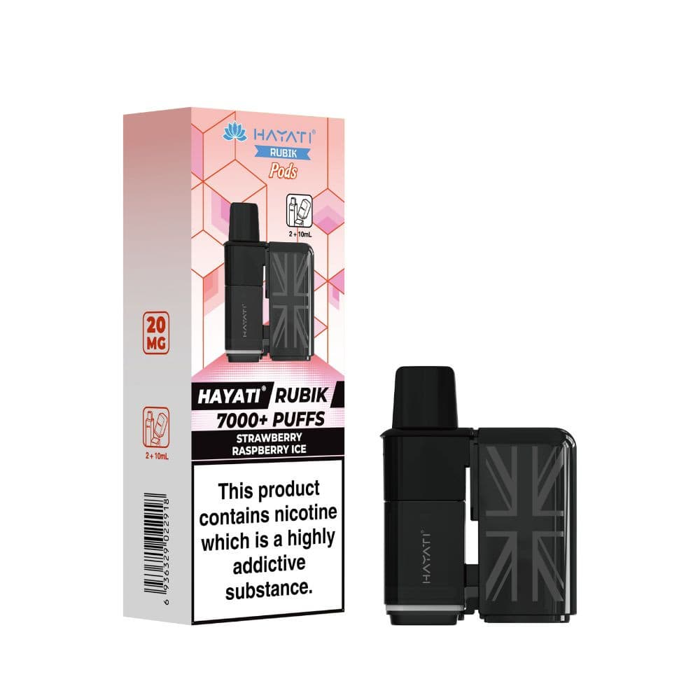  Strawberry Raspberry Ice Hayati Rubik 7000 Pods