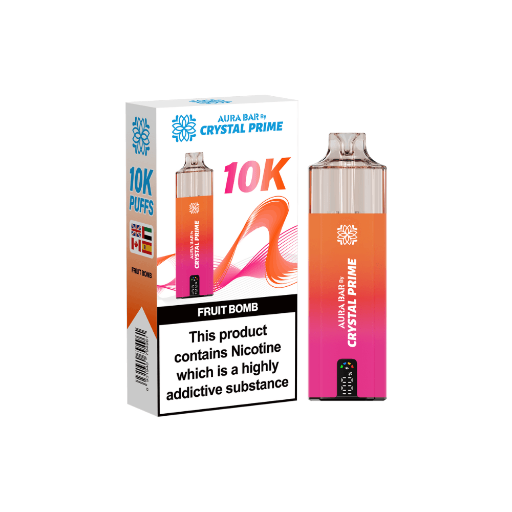  Fruit Bomb Crystal Prime Aura Bar 10K Prefilled Vape Kit