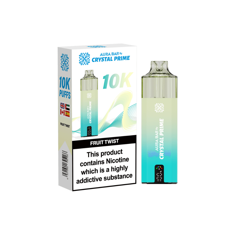  Fruit Twist Crystal Prime Aura Bar 10K Prefilled Vape Kit