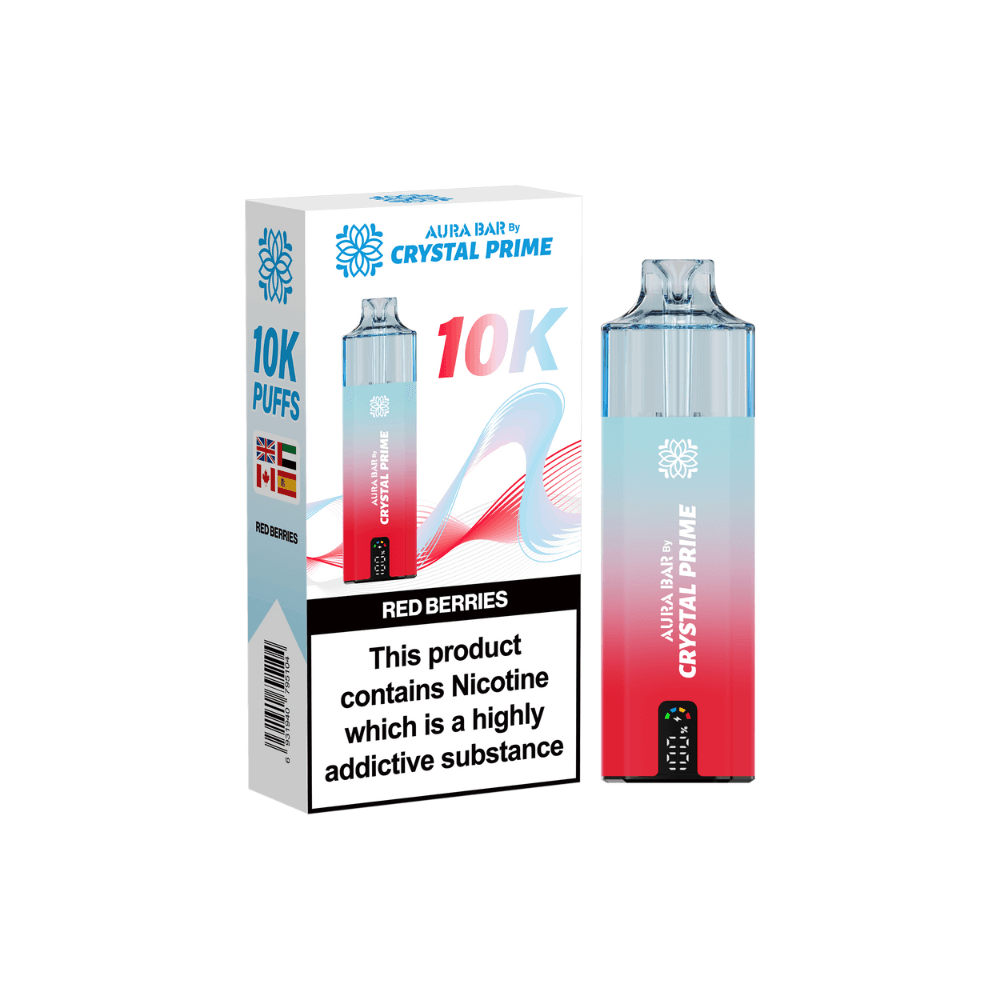  Red Berries Crystal Prime Aura Bar 10K Prefilled Vape Kit