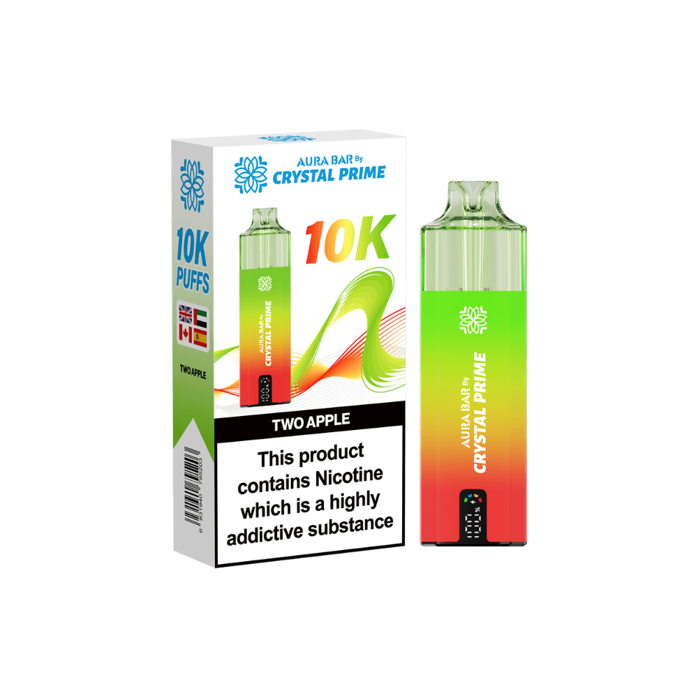  Two Apple Crystal Prime Aura Bar 10K Prefilled Vape Kit