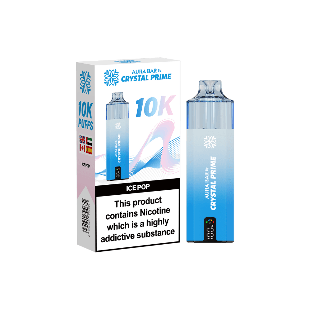  Ice Pop Crystal Prime Aura Bar 10K Prefilled Vape Kit