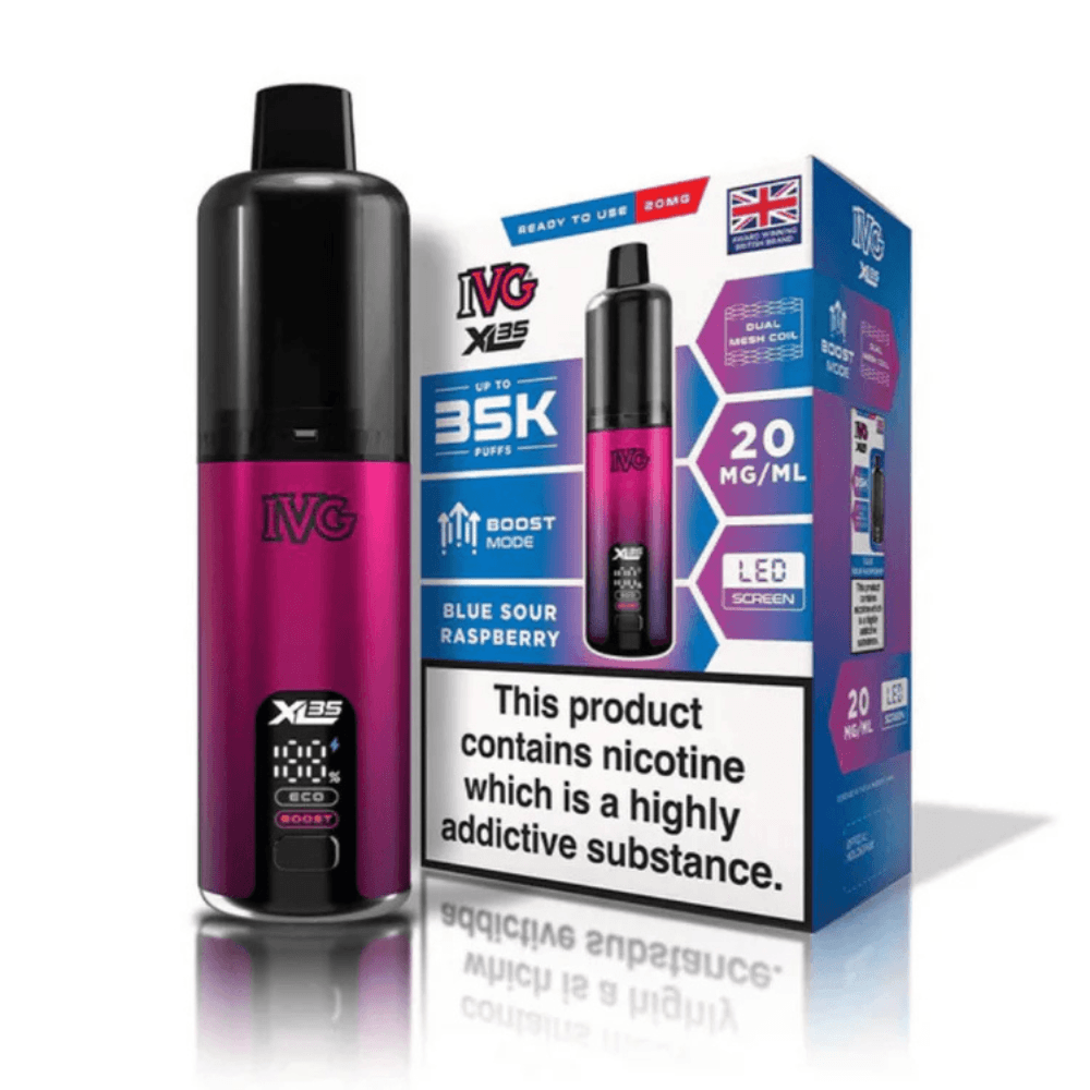  Blue Sour Raspberry IVG XL 35K Prefilled Pod Vape Kit