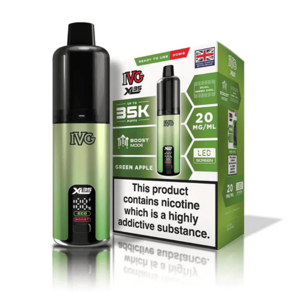 Green Apple IVG XL 35K Prefilled Pod Vape Kit
