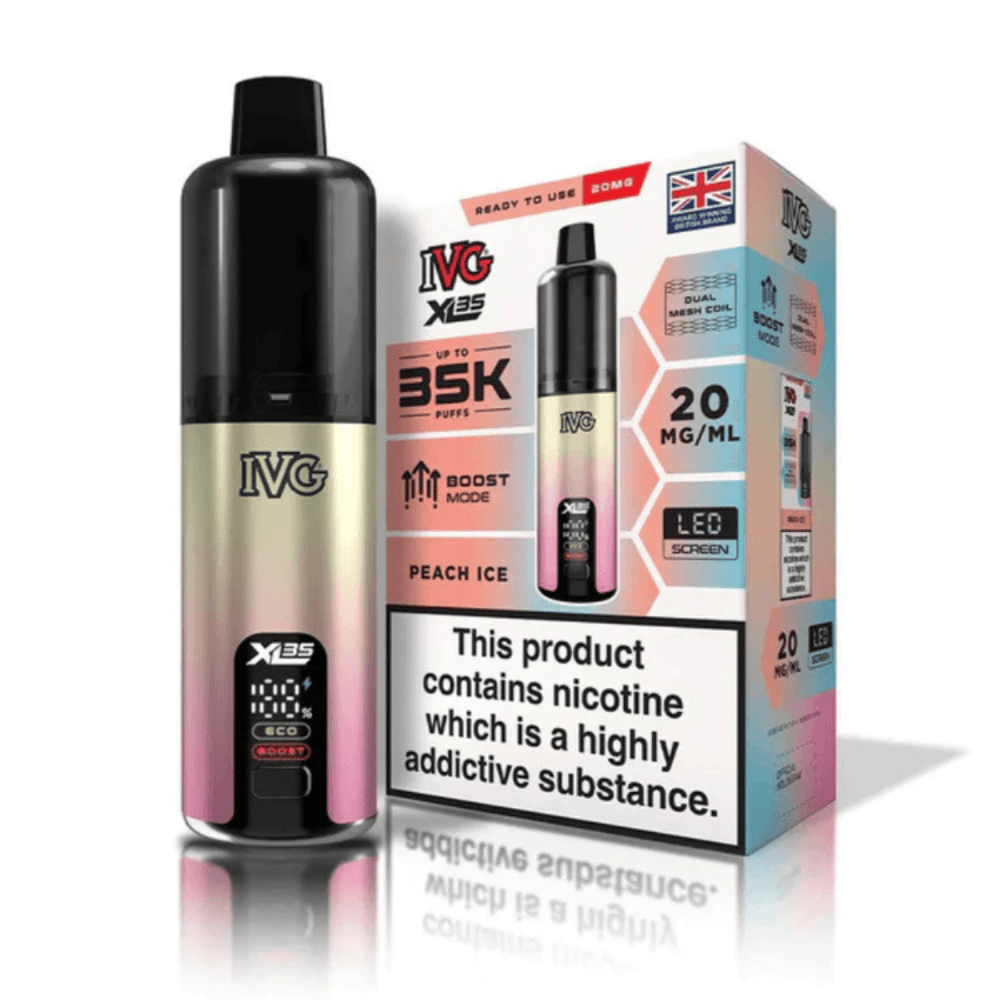  Peach Ice IVG XL 35K Prefilled Pod Vape Kit