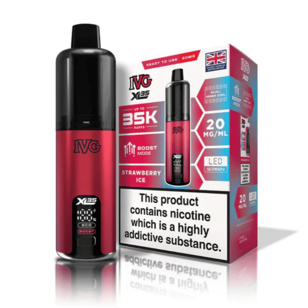  Strawberry Ice IVG XL 35K Prefilled Pod Vape Kit