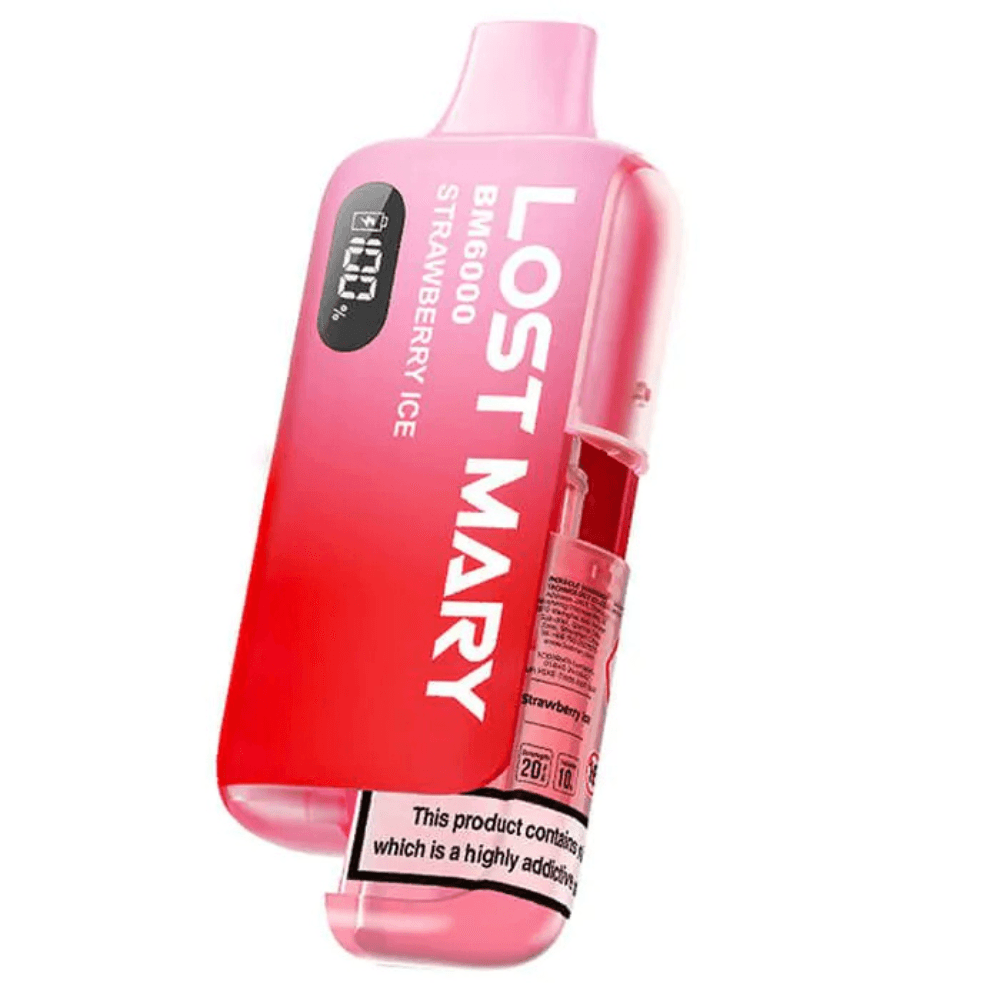  Strawberry Ice Lost Mary Bm6000 Prefilled Vape Kit