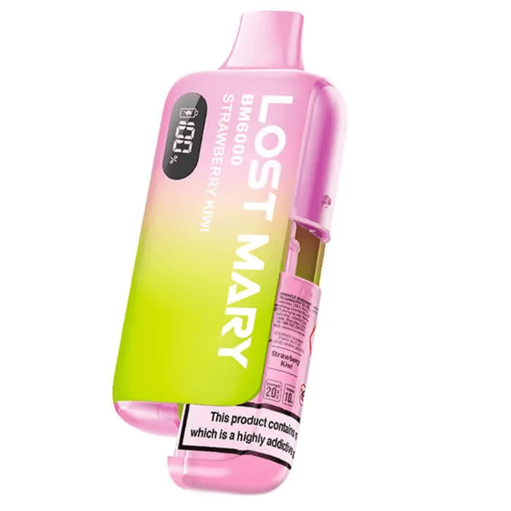  Strawberry Kiwi Lost Mary Bm6000 Prefilled Vape Kit