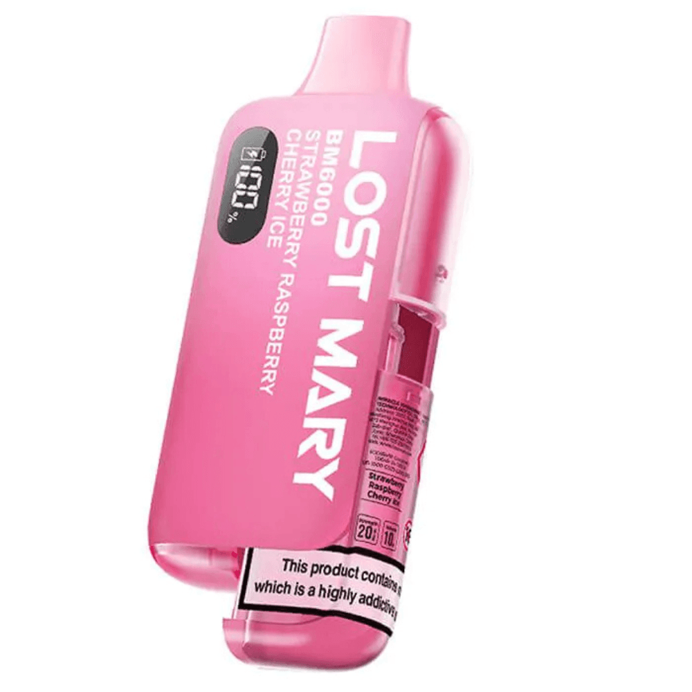  Strawberry Raspberry Cherry Ice Lost Mary Bm6000 Prefilled Vape Kit