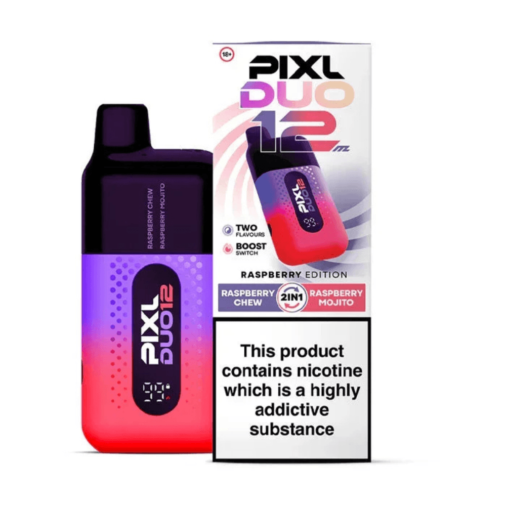  Raspberry Edition Pixl Duo 12k Prefilled Vape Kit