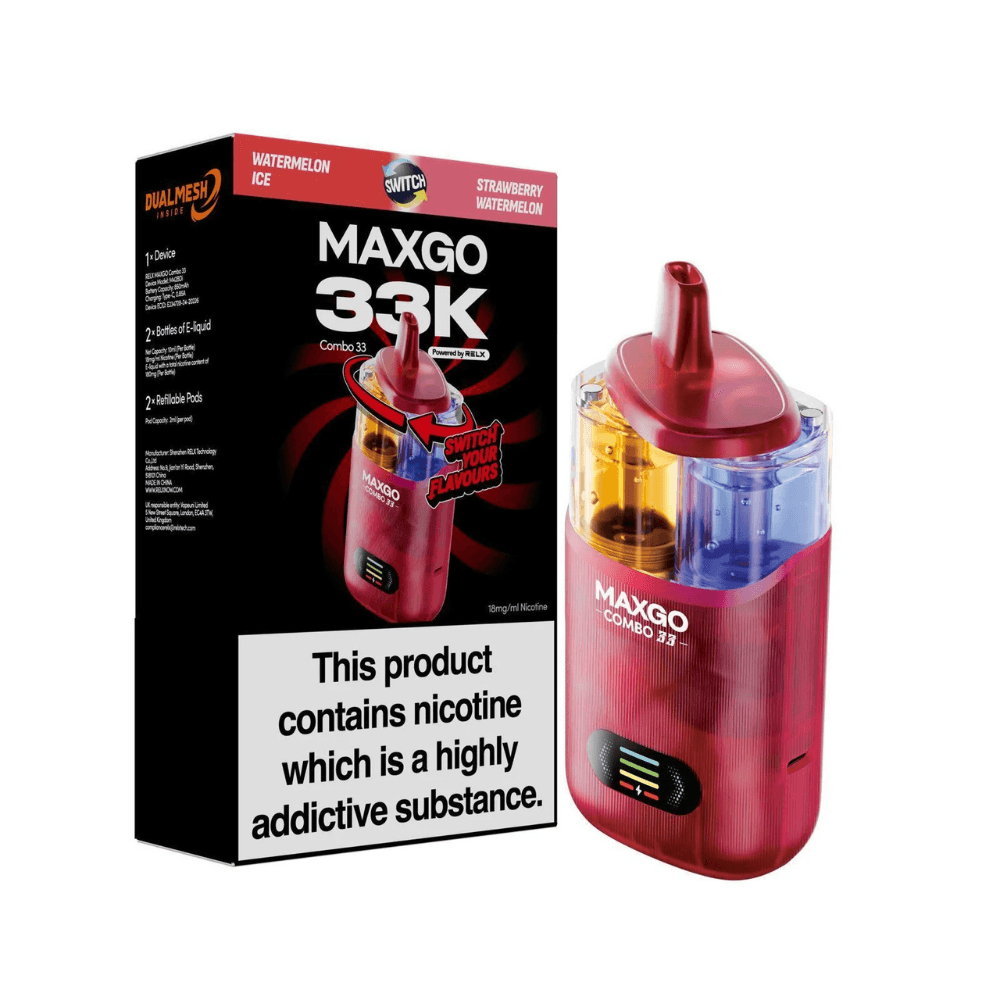  Watermelon Ice / Strawberry Watermelon Maxgo 33k Prefilled Vape Kit