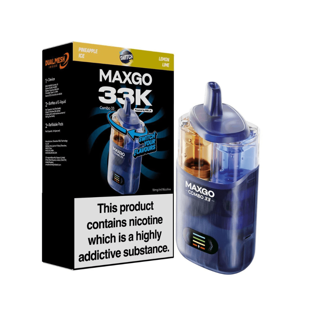  Pineapple Ice / Lemon Lime Maxgo 33k Prefilled Vape Kit