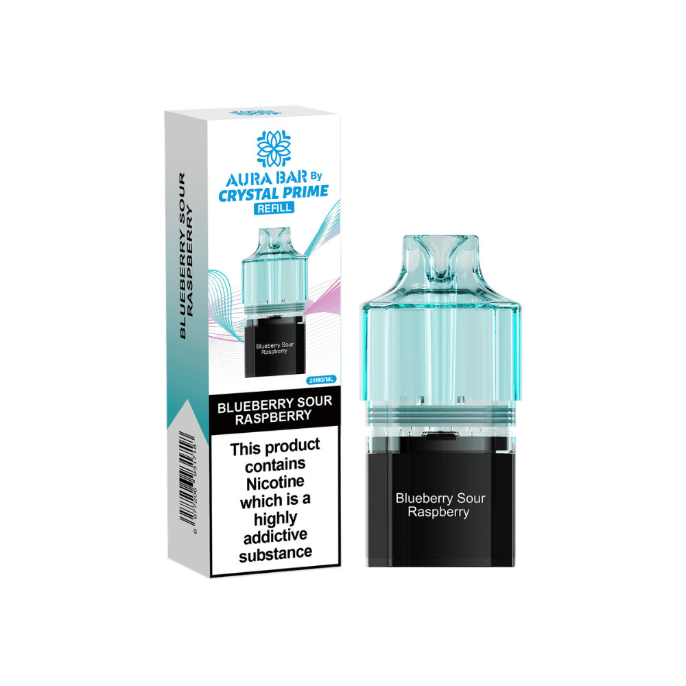  Blue Sour Raspberry Crystal Prime Aura Bar 10k Pods