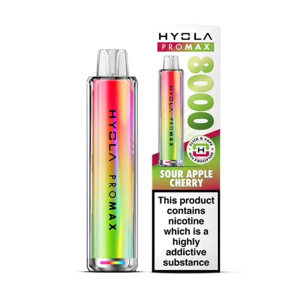  Sour Apple Cherry Hyola Pro Max 8000 Prefilled Vape Kit