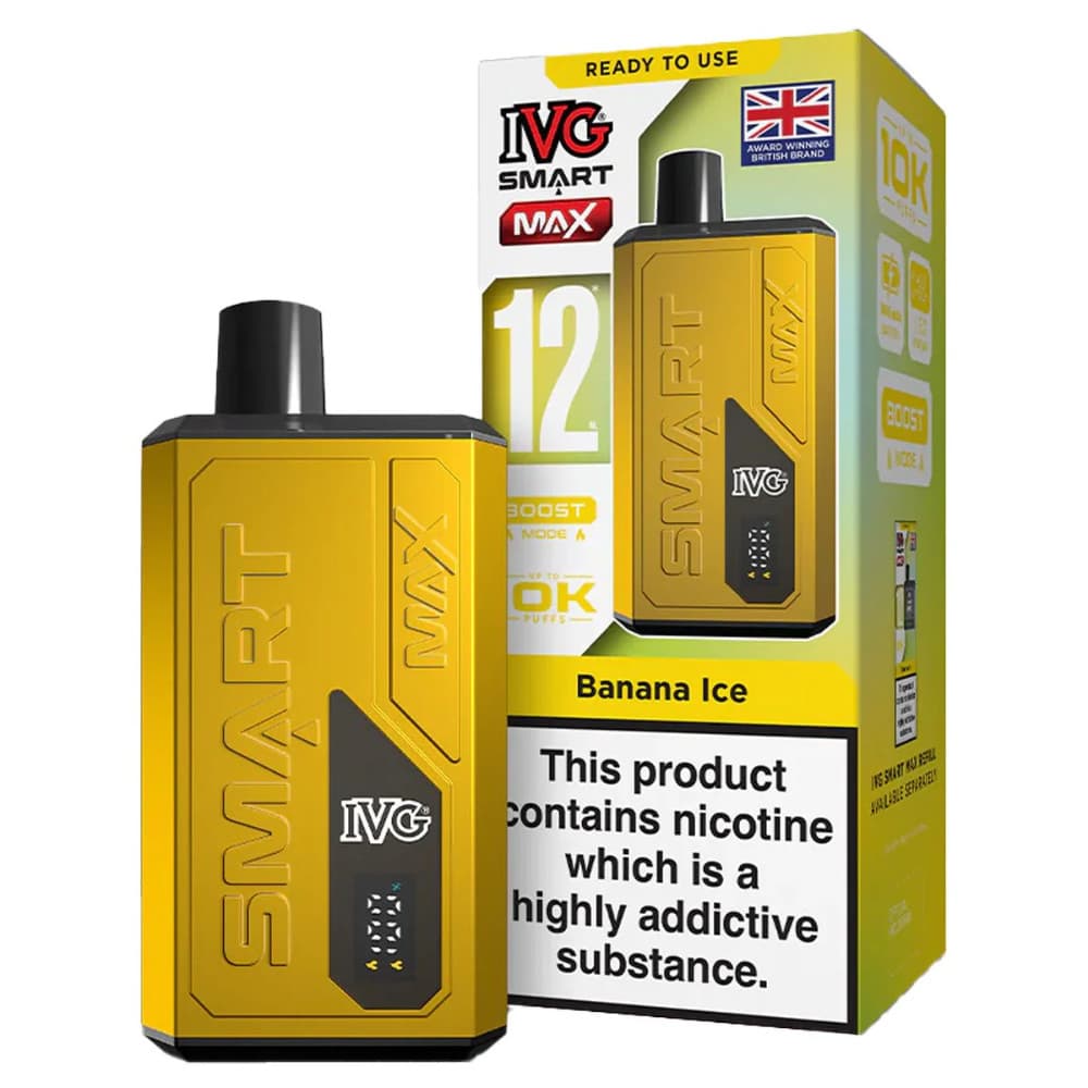  Banana Ice IVG Smart Max 10k Prefilled Vape Kit