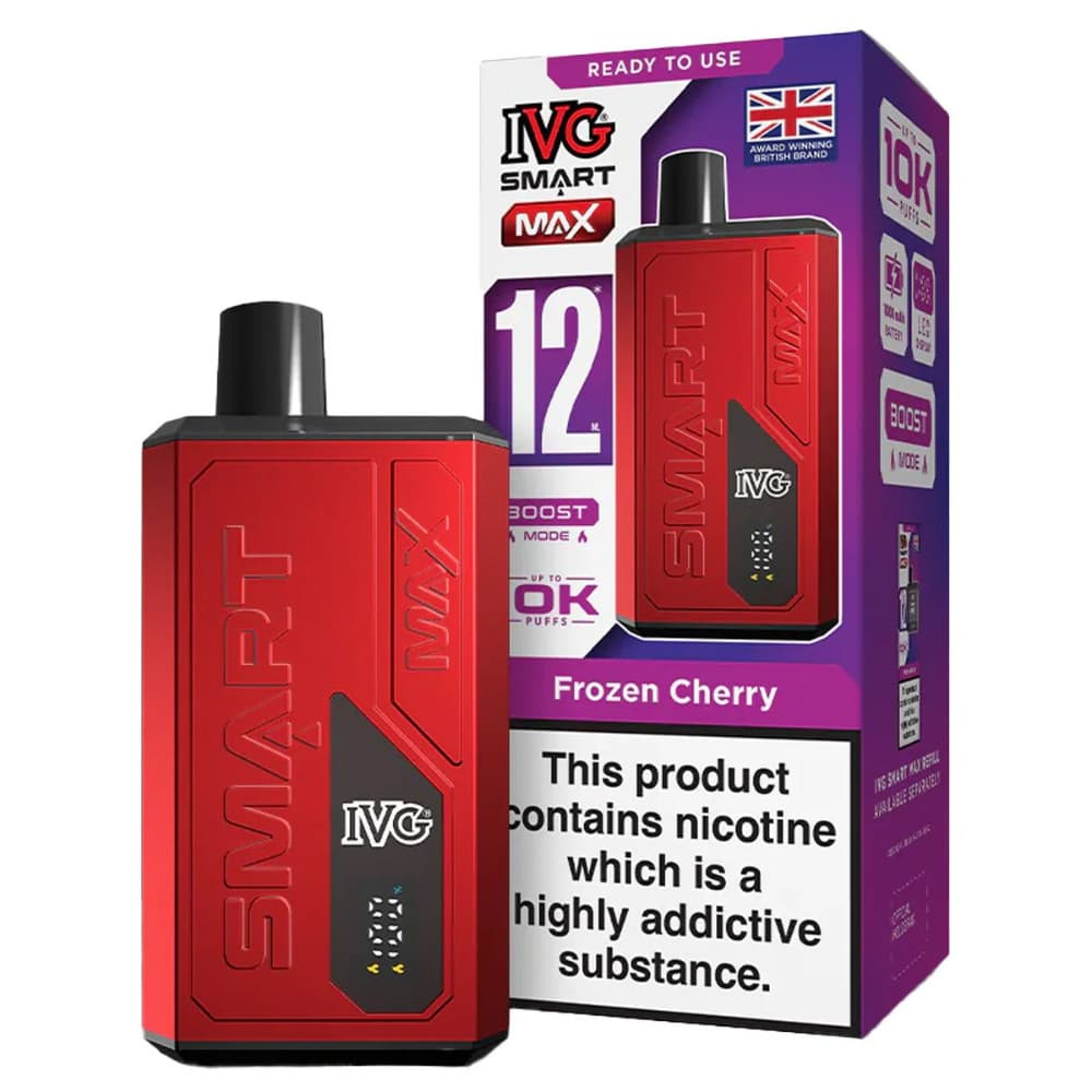  Frozen Cherry IVG Smart Max 10k Prefilled Vape Kit