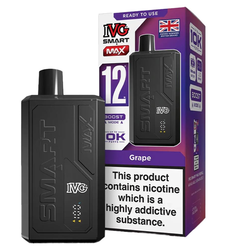  Grape IVG Smart Max 10k Prefilled Vape Kit