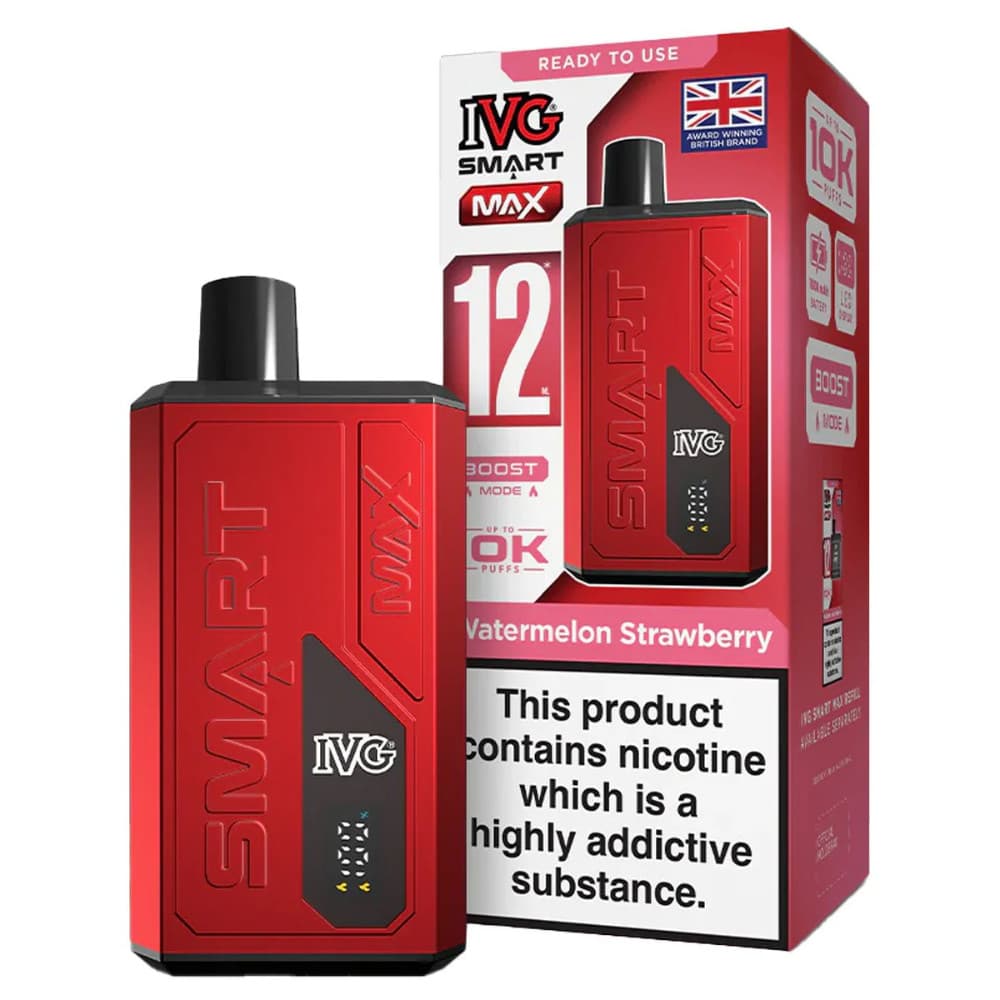  Watermelon Strawberry IVG Smart Max 10k Prefilled Vape Kit