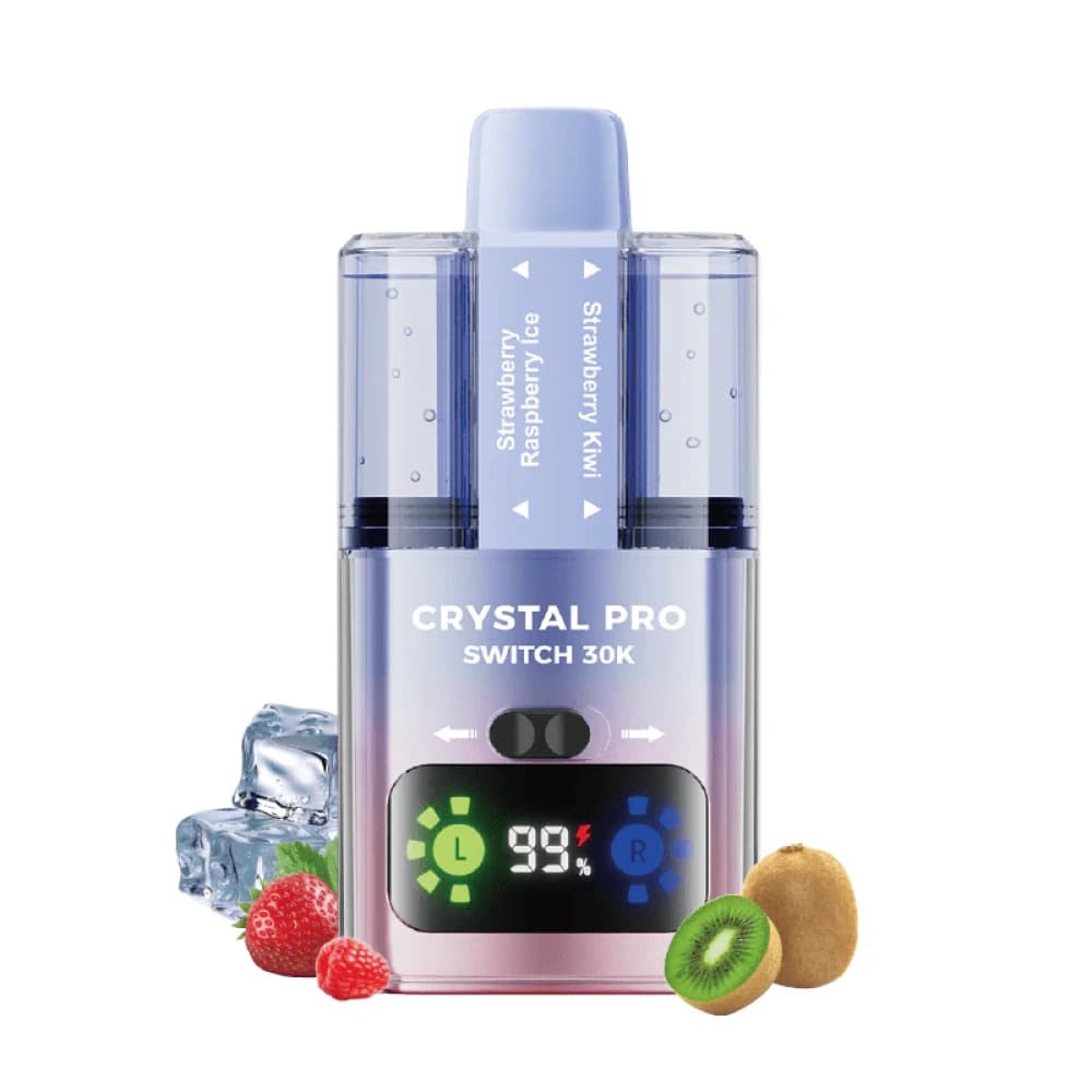  Strawberry Raspberry Ice / Strawberry Kiwi Crystal Pro Switch 30k Prefilled Vape Kit