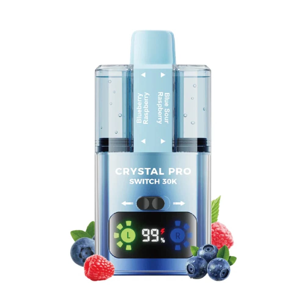  Blueberry Raspberry / Blue Sour Raspberry Crystal Pro Switch 30k Prefilled Vape Kit