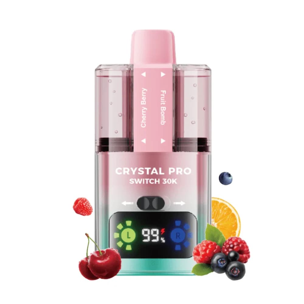  Cherry Berry / Fruit Bomb Crystal Pro Switch 30k Prefilled Vape Kit
