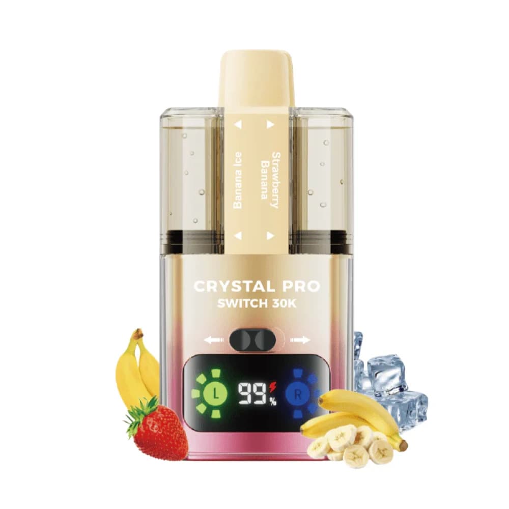  Banana Ice / Strawberry Banana Crystal Pro Switch 30k Prefilled Vape Kit