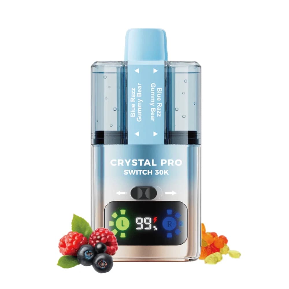  Blue Razz Gummy Bear Crystal Pro Switch 30k Prefilled Vape Kit