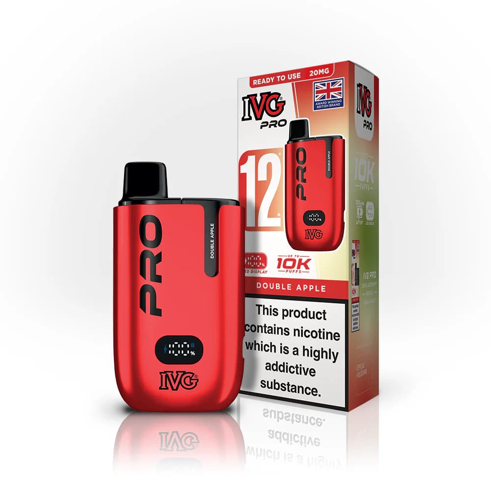  Double Apple IVG Pro 10k Prefilled Pod Vape Kit