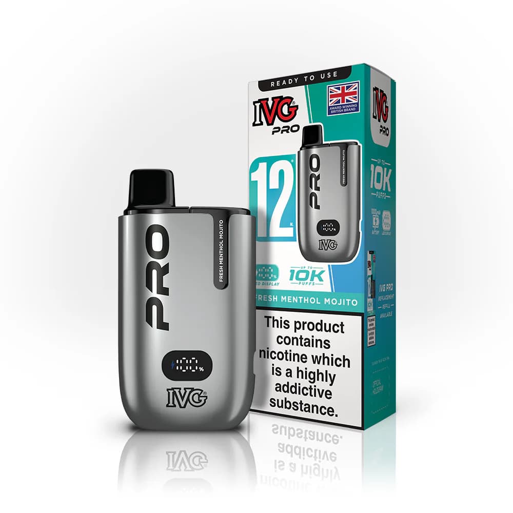  Fresh Menthol Mojito IVG Pro 10k Prefilled Pod Vape Kit