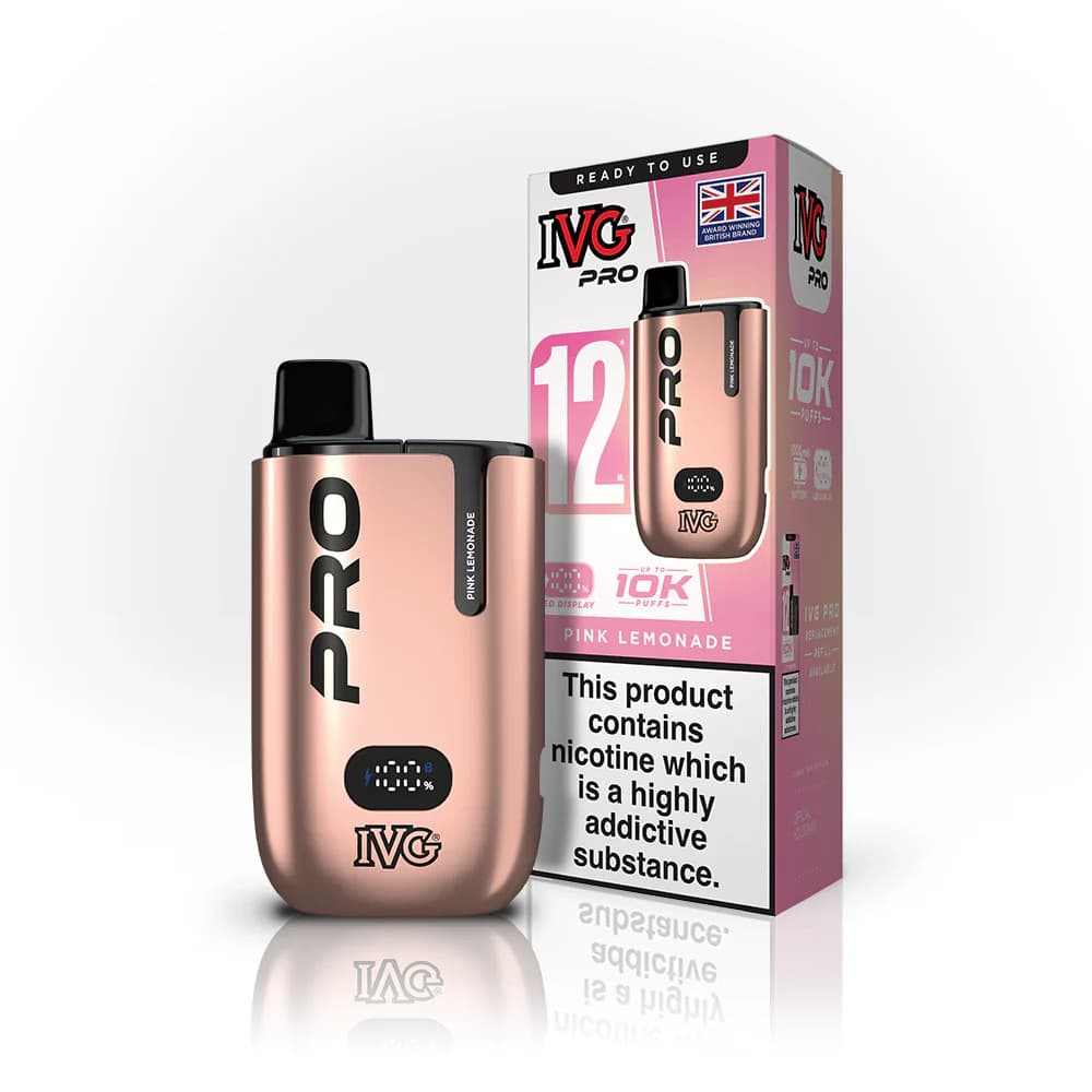  Pink Lemonade IVG Pro 10k Prefilled Pod Vape Kit