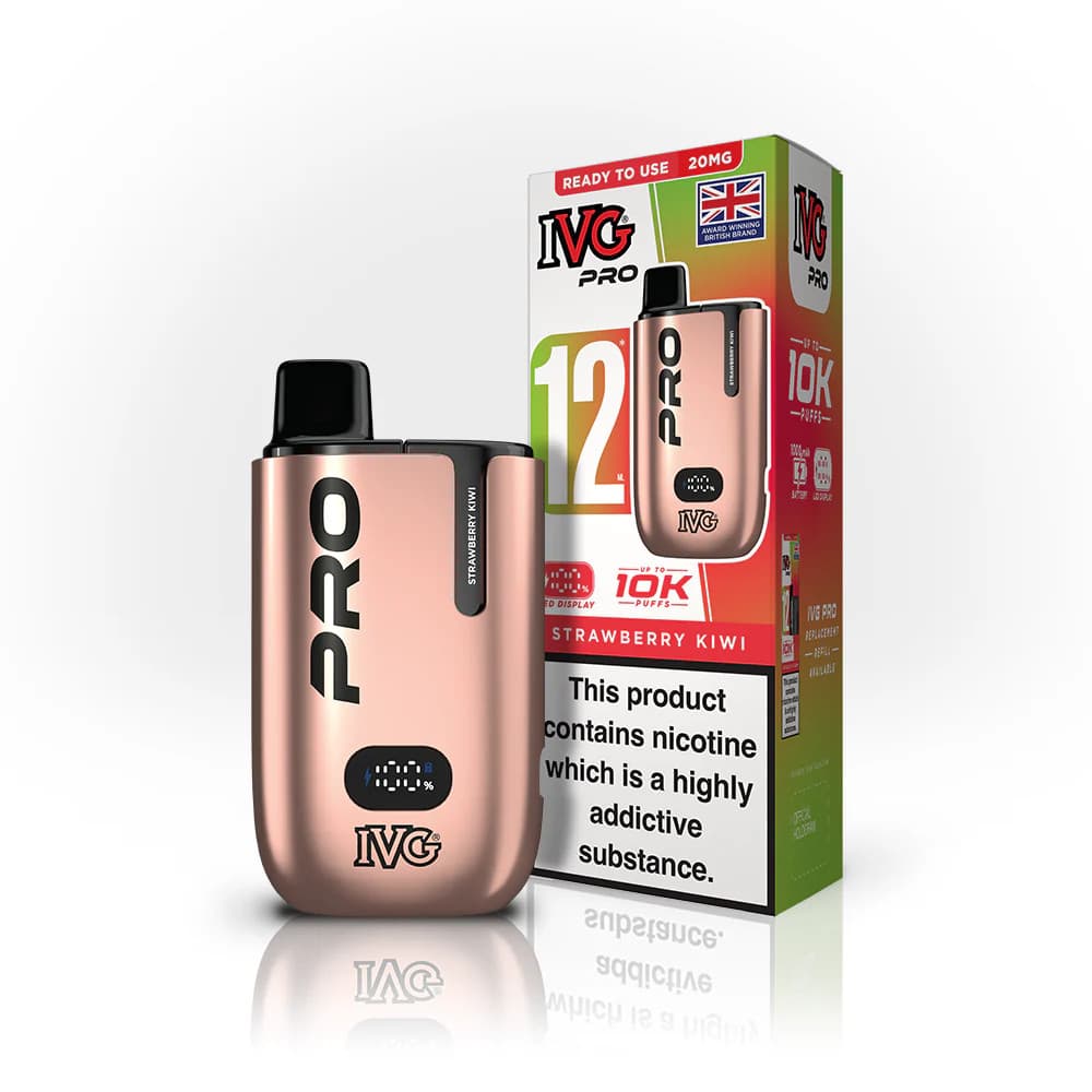  Strawberry Kiwi IVG Pro 10k Prefilled Pod Vape Kit