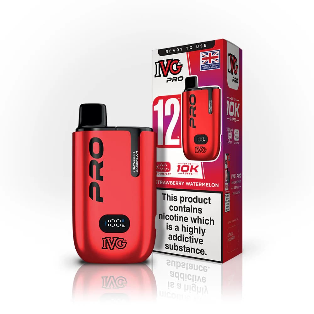  Strawberry Watermelon IVG Pro 10k Prefilled Pod Vape Kit