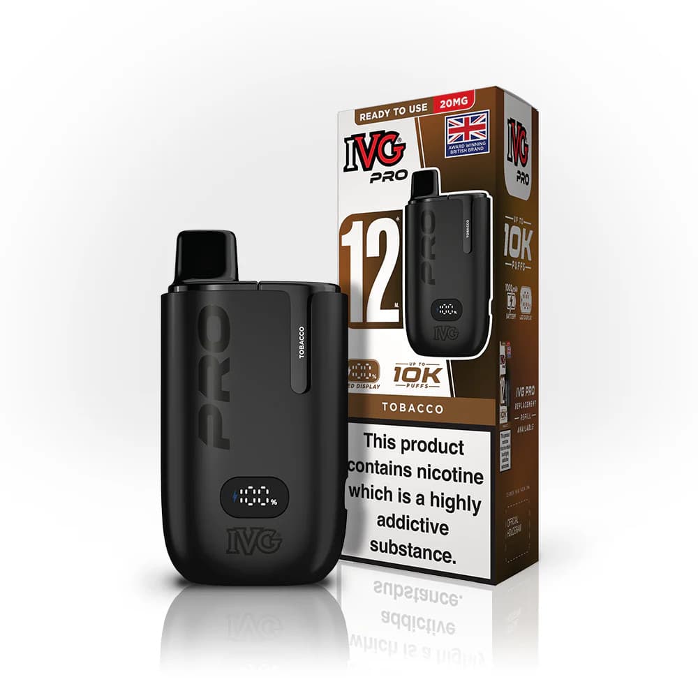  Tobacco IVG Pro 10k Prefilled Pod Vape Kit