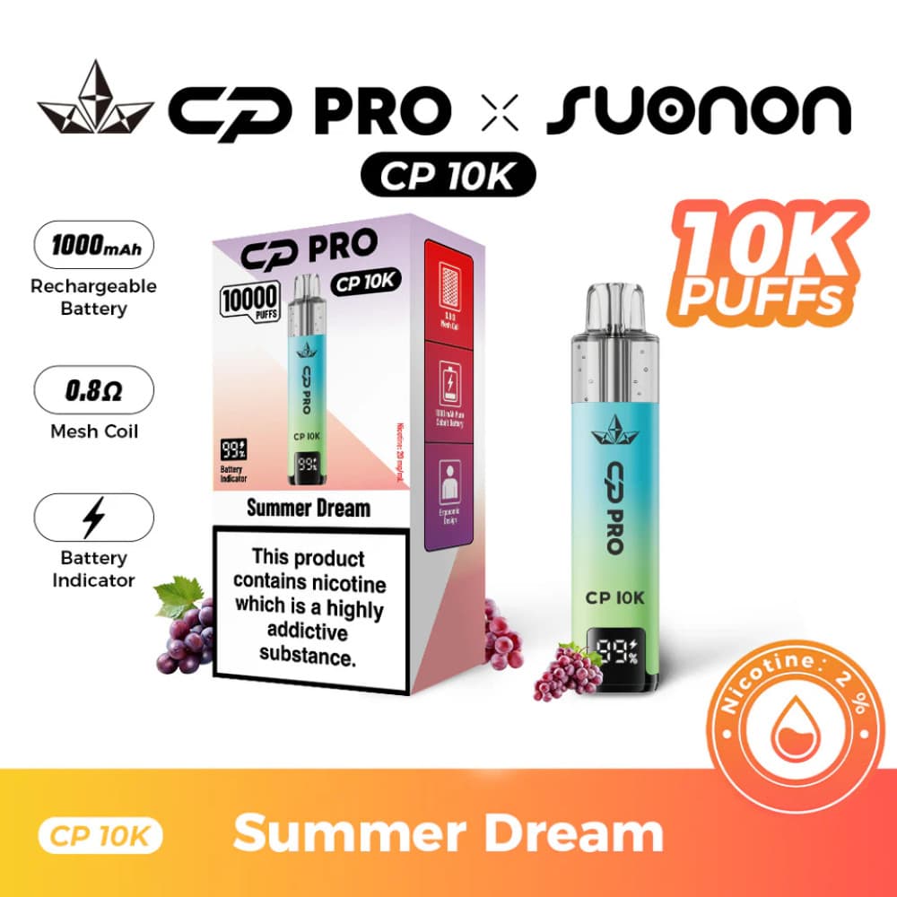  Summer Dream Crystal Pro CP 10k Prefilled Pod Vape Kit