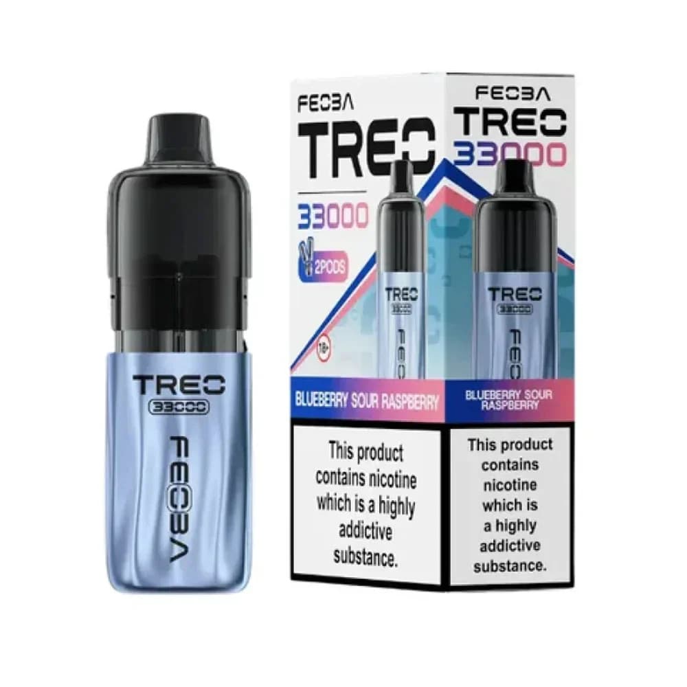  Blueberry Sour Raspberry Feoba Treo 33k Prefilled Vape Kit