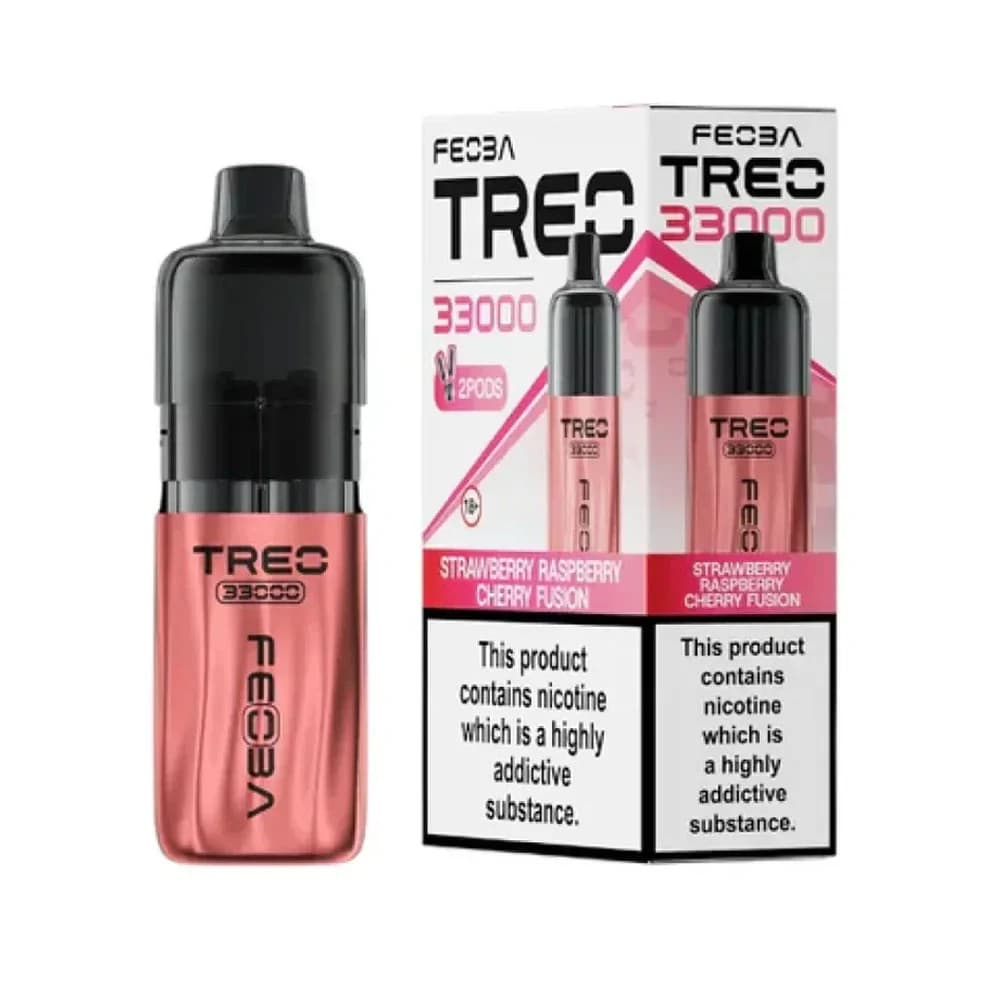  Strawberry Raspberry Cherry Fusion Feoba Treo 33k Prefilled Vape Kit