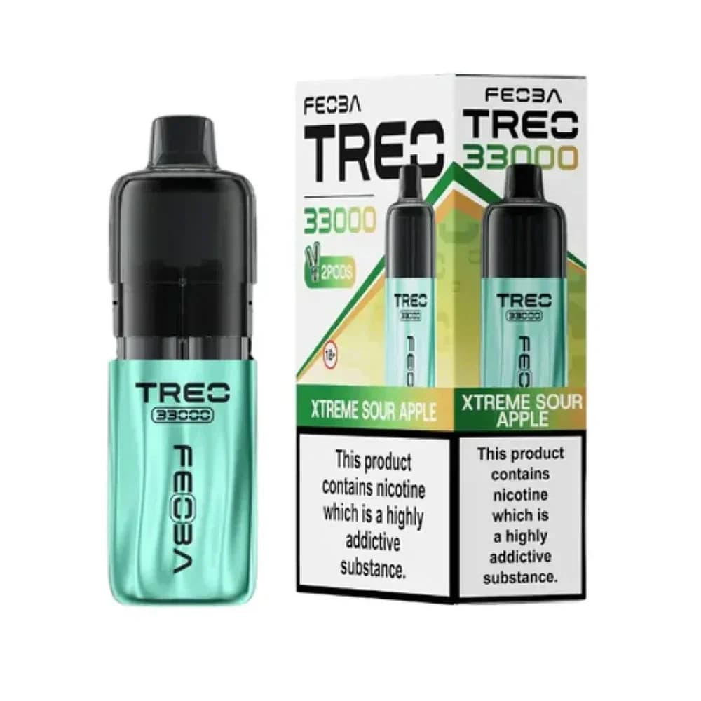  Xtreme Sour Apple Feoba Treo 33k Prefilled Vape Kit