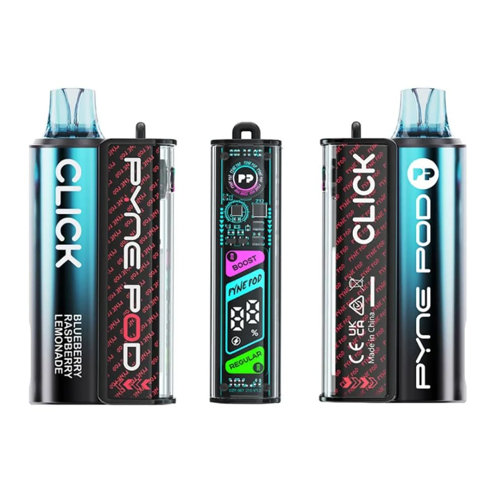  Blueberry Raspberry Lemonade Pyne Pod Click 10k Prefilled Vape Kit