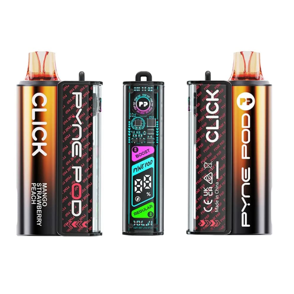 Mango Strawberry Peach Pyne Pod Click 10k Prefilled Vape Kit