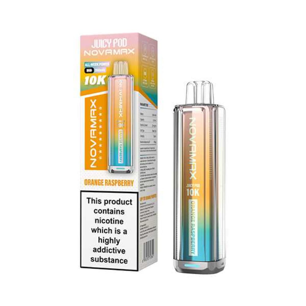  Orange Raspberry Juicypod Novamax 10k