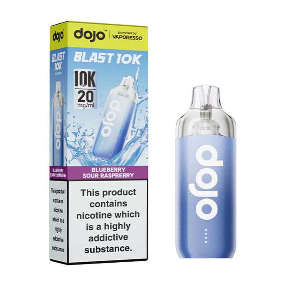  Blueberry Sour Raspberry Vaporesso Dojo Blast 10k Prefilled Vape Kit