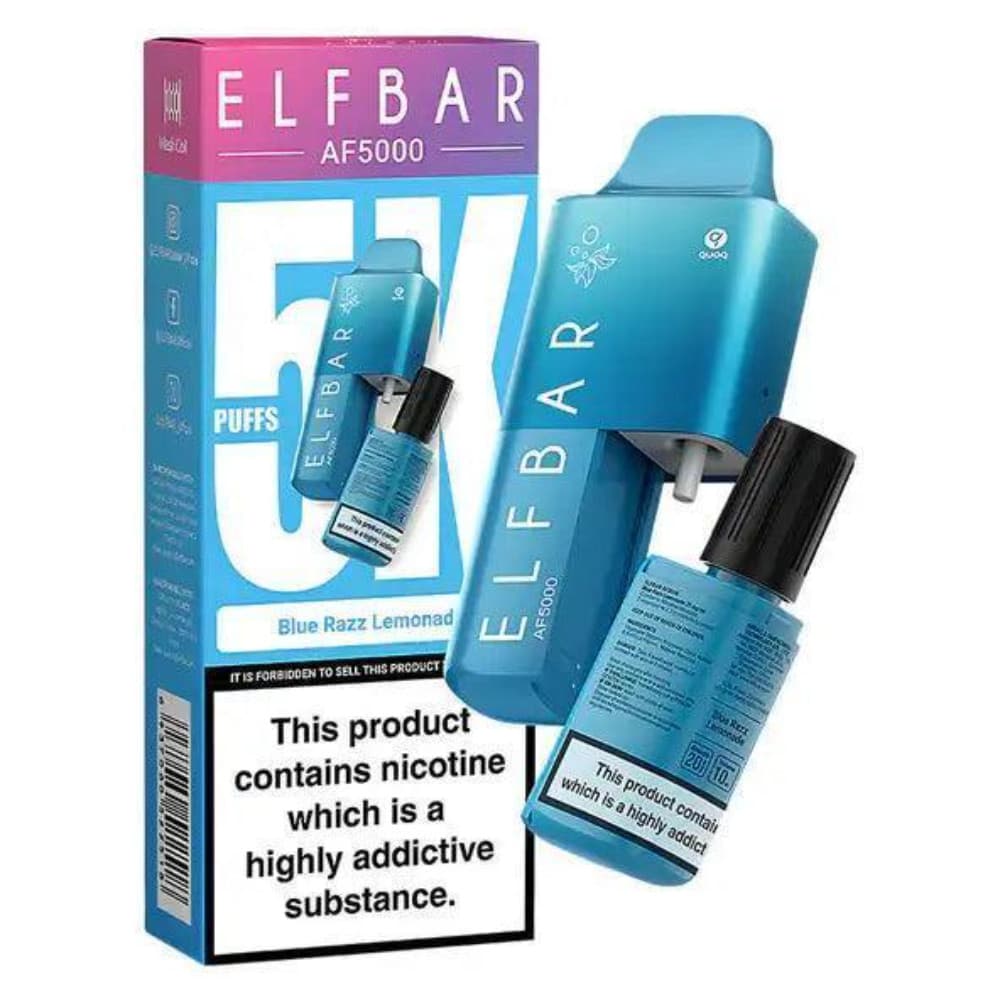 Blue Razz Lemonade Elf Bar Af5000 Prefilled Vape Kit