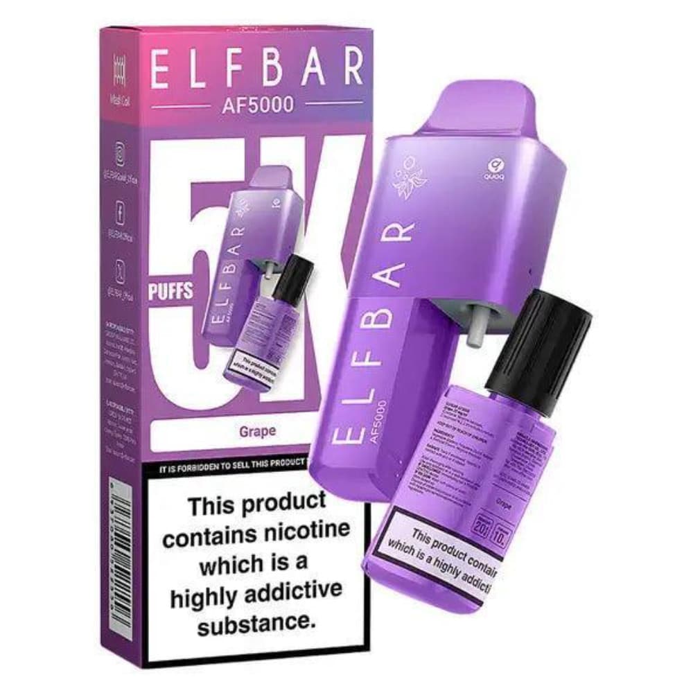  Grape Elf Bar Af5000 Prefilled Vape Kit