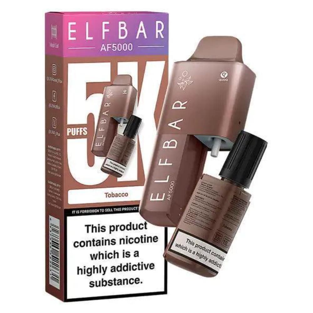  Tobacco Elf Bar Af5000 Prefilled Vape Kit